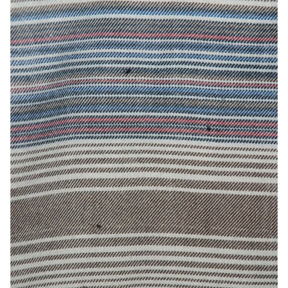 Swiss Tech Men's Brown Button Down Striped Shirt Size 3XL 54-56 Long Sleeve - Picture 6 of 9